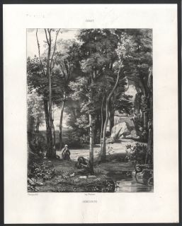 Camille Corot Barbizon Democrite Abderitain Louis Francais Michallon 