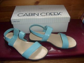 Womans Cabin Creek Turquoise Sandales 6 1 2 New in Box
