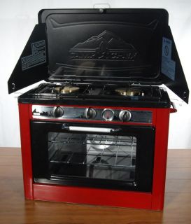 Camp Chef Outdoor Camp Oven Two Burner Camping Stove RED Compact 