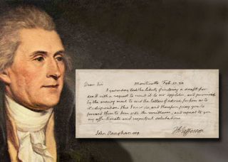 Thomas Jefferson handwritten letter