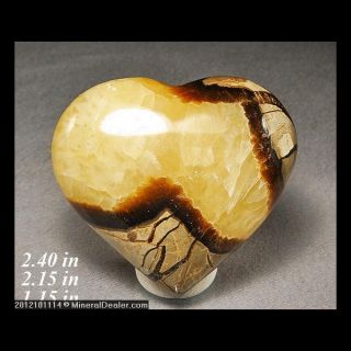 Carved Heart Septarian Calcite Carving Utah Minerals Rocks Gems MIN 