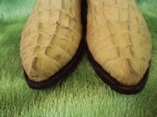 Mens Alligator Leather Cowboy Boots US 9 Campo Alegre