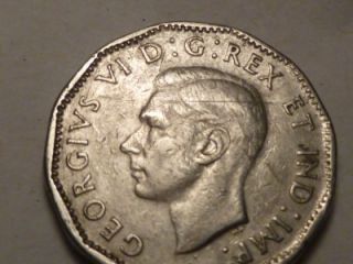 canada 1947 5 cents george vi canadian nickel