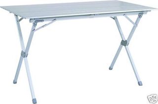 Person Aluminum Roll Top Folding Camping Table 8114