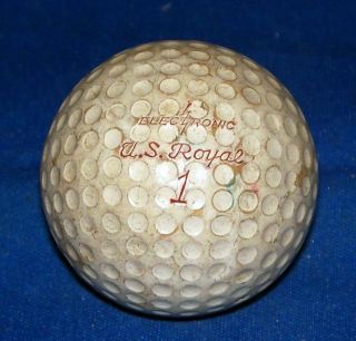 Vintage Electronic US Royal 1 Cadwell Cover Golf Ball