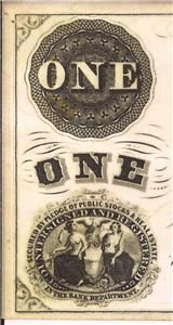 RARE1800 One Dollar Remainder Canastota Bank New York