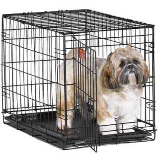 New 24 Dog Crate Kennel Cage + Divider Midwest iCrate Folding Model 