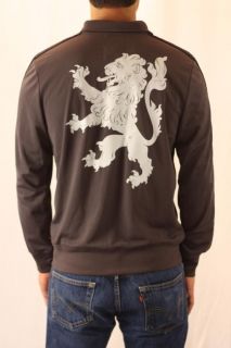 Juicy Couture Mens Caine Gray Crest Track Jacket S