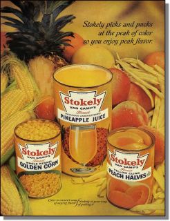 1965 stokely s canned foods packs at the peak ad