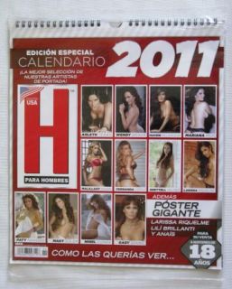   Hombres Calendario Calendar Poster Edicion Especial 2011 SEALED
