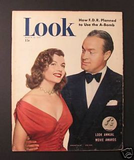1950 Look Magazine Corinne Calvet Bob Hope