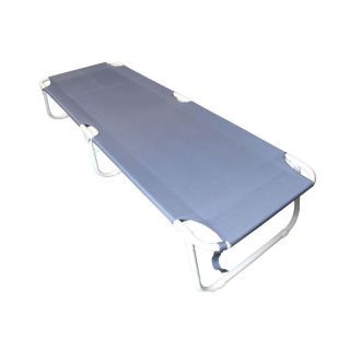 Folding Cot Camping Bed Extra Large Size Blue Color Aluminum Brand New 