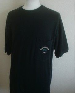 Black Tommy Bahama Marlin Cotton Camp T Shirt L Relax