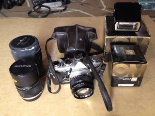 Olympus OM 1 35mm SLR Camera with Accessories