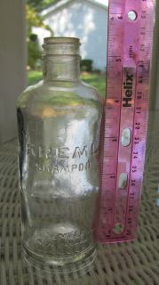   Embossed KREML Shampoo Bottle R B Semler Inc New Canaan Conn U S A 6oz