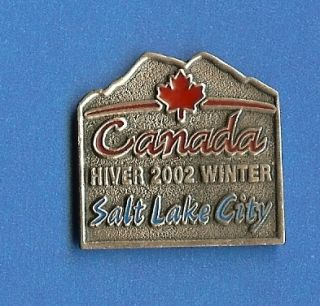 2002 Salt Lake City Olympics Lapel Pin Team Canada