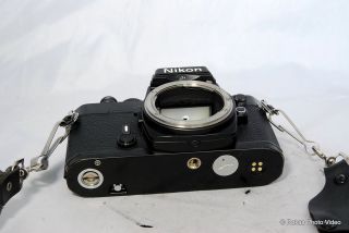 Nikon FE Camera Body Only Black with Manual and Strap