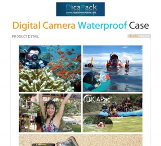 DiCAPac WP 610 Digital Camera Waterproof Housing Underwater Soft Case 