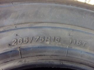 Capitol Precision Trac 2 265 75R16 116T Brand New Tire