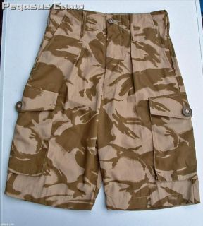 Genuine Ex British Army DPM Desert Camo Shorts 32 Waist S/Grade