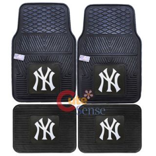 New York Yankees Car Floor Mat 4pc Utility FANMATS MLB Auto 