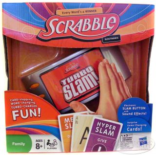 Hasbro Electronic Turbo Scrabble Card Game Words Letters Sound Effects 