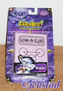 Wonrei Zatchbell Spell Book Anime Card Game 3x4 Purple Album Bandai 