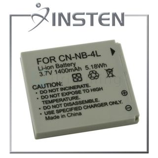 INSTEN Battery Pack for Canon NB 4L ELPH 100 300 HS DC