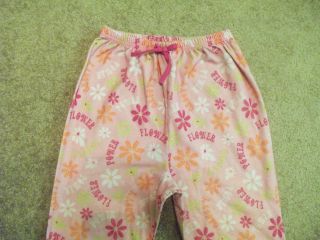 Mary Kate Ashley Girls Lounge Pants Pajamas Size L 10 12 Flower Power 