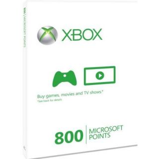 this is a 800 microsoft points card for use with the xbox 360 console 