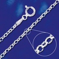 Sterling Silver Necklace Lightweight Chains 925 Italy