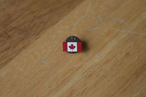   Tie Tack Canada Candian Flag Mape Leaf Jewelry Pin Brooch Too
