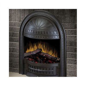   Deluxe Insert Electric Fireplace with Cast Hooded Trim WW