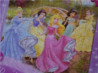 Disney Princesses 10 x 9 100 Piece Puzzle Gently Used and Counted 