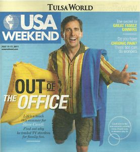Steve Carell Ryan Reynolds 2011 USA Weekend Magazine