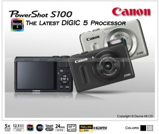 Canon PowerShot S100 12 1 MP Digital Camera Black