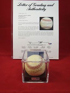 PSA DNA Graded Authenticated Carl Hubbell Signed Autographed Baseball 