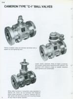 Cameron Iron Works Catalog C 10 Ball Valves Chemical Refinery Pipeline 