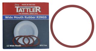 Rubber Seal Rings for Reusable Canning Jar Lids   Wide Mouth   Box of 