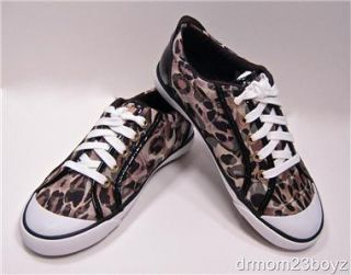 New Coach Barrett Signature Brown Ocelot Leopard Animal Camo Sneakers 