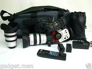 Canon XL1S Camera Kit Bundle 2 Lens 16x 3x Wide Angle Kata Case 