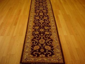 100 Wool 3x23 XL Runner Hand Knotted Natural Dyes SULTANABAD Oriental 