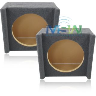 Twin Sealed MDF Downfire Enclosures for (2) 10 Round Subwoofers (1 