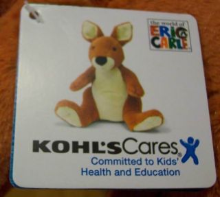 Kohls Eric Carle Extra Soft Kangaroo 11 Plush Stuffed Animal Toy New 