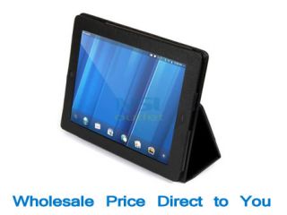Folio Leather Stand Holder Cover Case for HP Touchpad