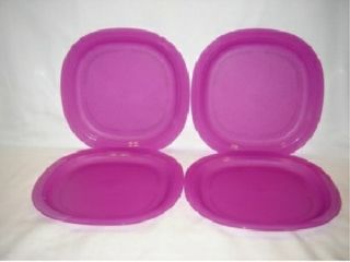 New Tupperware Microwave Luncheon Plates Purple