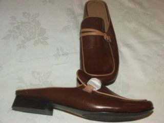 Jennifer Moore Leather Mules Clogs Size 9 5M Brand New $5 Shipping 