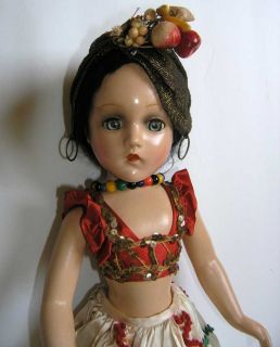 Madame Alexander Carmen Miranda Composition Compo Doll 19 inch 