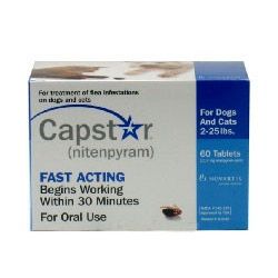 CAPSTAR Blue FAST ACTING for Dogs & Cats 2 25 lbs. (60 Tabs)