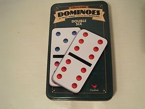 1998 Cardinal 28 Double Six (6) Dominoes Featuring Mexican Train 16 